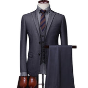 Angelo Ricci™ Single-Breasted Formal Business-Men Office 3Piece Suit