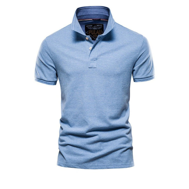 Angelo Ricci™ Men Classic Cotton Business Polo Shirt