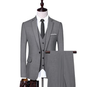 Angelo Ricci™ Fashion Solid Color Business Office 3-Piece Suit