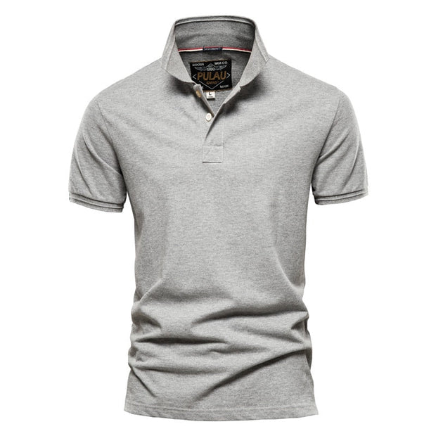 Angelo Ricci™ Men Classic Cotton Business Polo Shirt