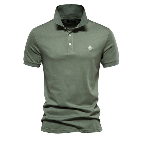 Angelo Ricci™ 100% Cotton Embroidered Polo Shirt