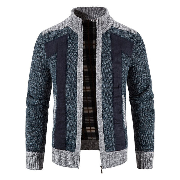 Angelo Ricci™ Stand-up Collar Casual Cardigan
