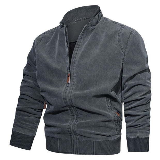 Angelo Ricci™ Mens Spring Casual Fleece Tactical Bomber Jacket