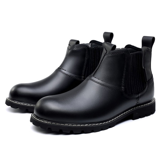 Angelo Ricci™ Non-Slip Leather Chelsea Boots