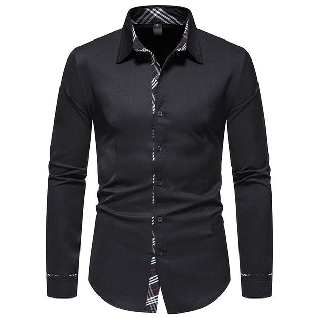 Angelo Ricci™ Designer Button Up Business Dress Shirt