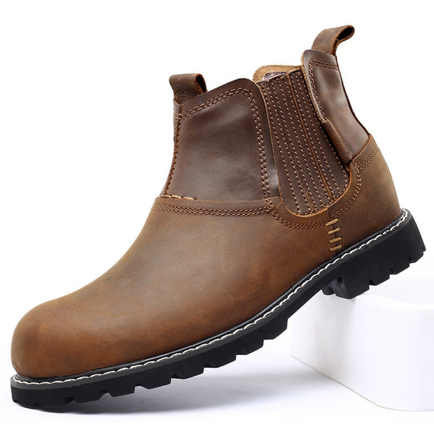 Angelo Ricci™ Non-Slip Leather Chelsea Boots