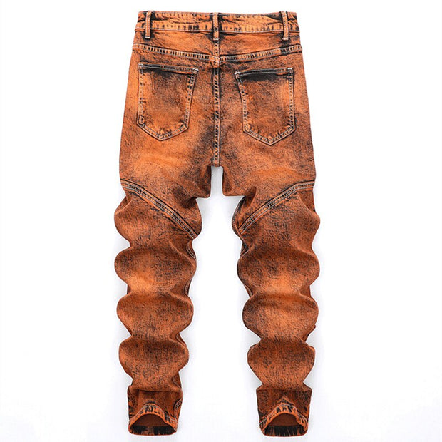 Angelo Ricci™ Mid-Waisted Slacks Hip Hop Jeans