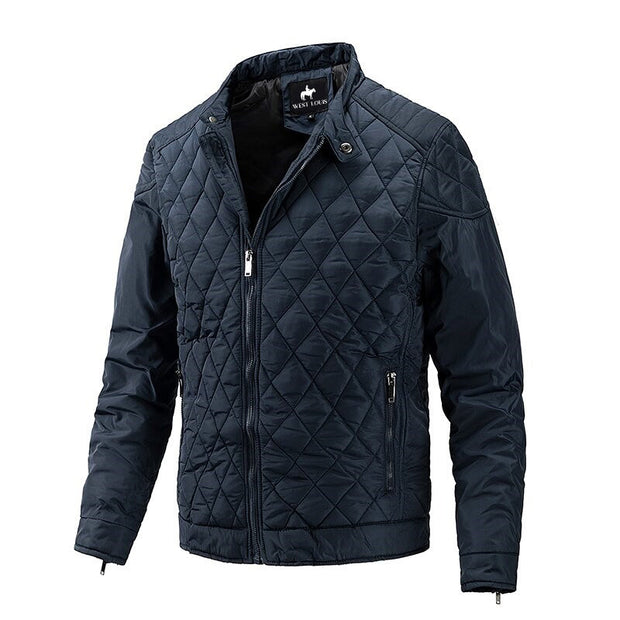 Angelo Ricci™ Solid Windproof Outwear Bomber Jacket