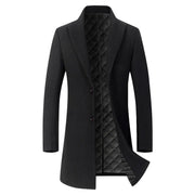 Angelo Ricci™ Winter Executive Business-Men Woolen Long Trench Coat