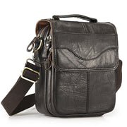 Angelo Ricci™ Casual Design Tablet Size Leather Crossbody Bag