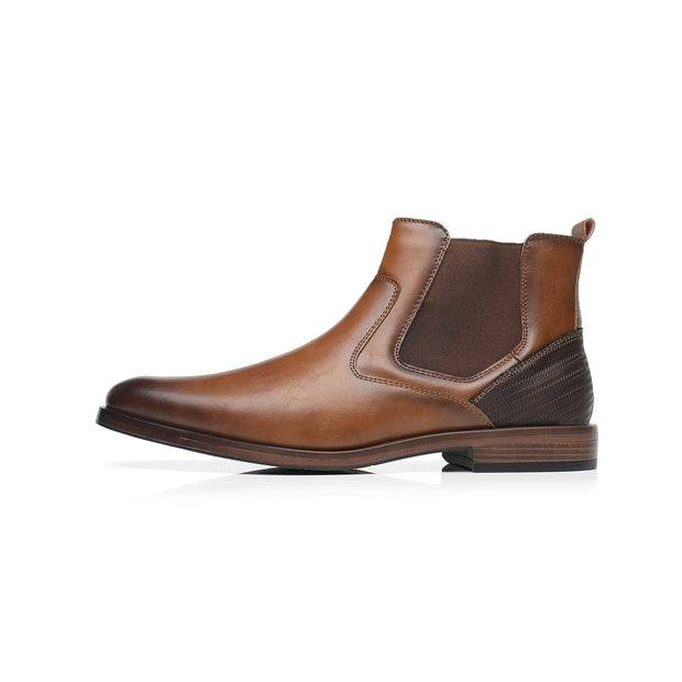 Angelo Ricci™ Soft Leather Elastic Strap Formal Business Boots