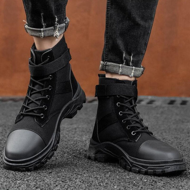 Angelo Ricci™ Motorcycle Style Streetwear Waterproof Boots