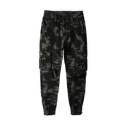Angelo Ricci™ Streetwear Elastic Multi Pockets Camo Jogger Pants