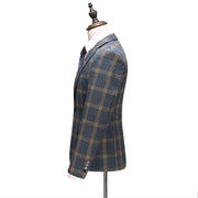 Angelo Ricci™ Designer Fancy Plaid Business 3 Piece Suit