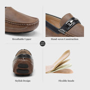 Angelo Ricci™ Executive Leather Formal Slip-on Mocassins