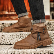 Angelo Ricci™ Vintage High Chelsea Motorcycle Rubber Boots
