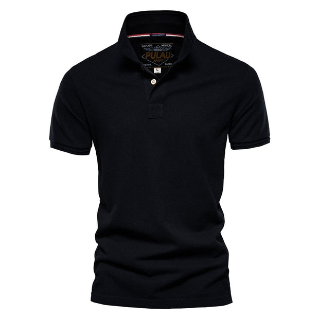 Angelo Ricci™ Men Classic Cotton Business Polo Shirt