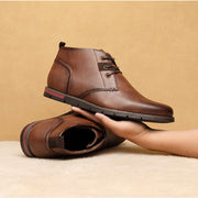 Angelo Ricci™ Men Casual Everyday Leather Ankle Boots