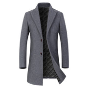 Angelo Ricci™ Winter Executive Business-Men Woolen Long Trench Coat