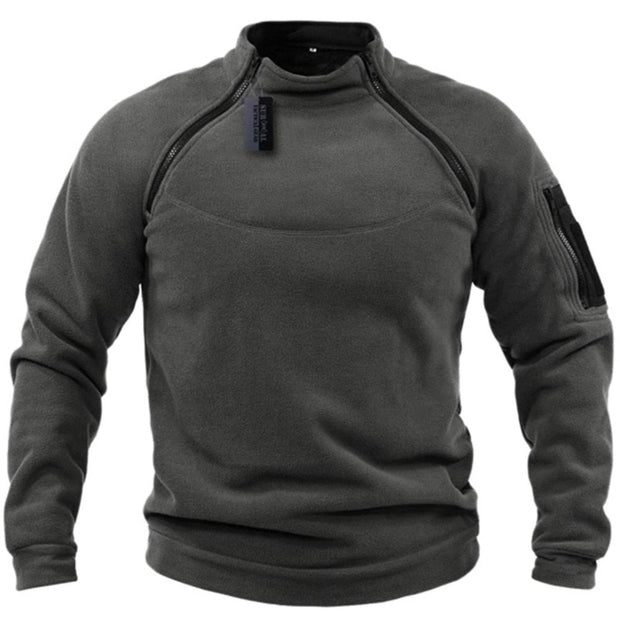 Angelo Ricci™ Men Outdoor Tactical Warm Fleece Turtleneck Sweater