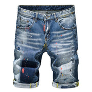 Angelo Ricci™ High Street Holes Fit Jeans Shorts