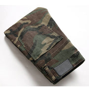 Angelo Ricci™ Camouflage Soldier Ripped Denim Pants