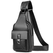 Angelo Ricci™ Business Casual Leather Crossbody Shoulder Bag