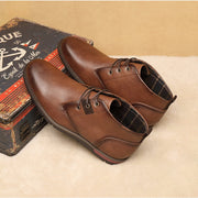 Angelo Ricci™ Men Casual Everyday Leather Ankle Boots