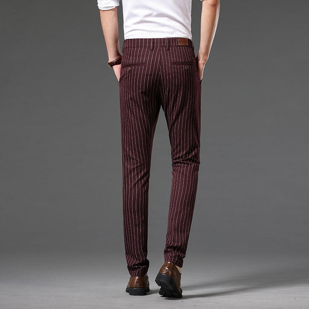 Angelo Ricci™ Stripe Formal Business Office Trousers