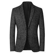 Angelo Ricci™ Fashion Woolen Single-Breasted Office Blazer