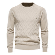 Angelo Ricci™ O-Neck Long sleeve Knitted Pullover