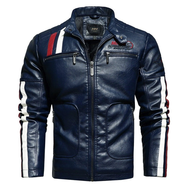 Angelo Ricci™ Moto Motorcycle Biker Leather Jacket