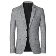 Angelo Ricci™ Fashion Woolen Single-Breasted Office Blazer