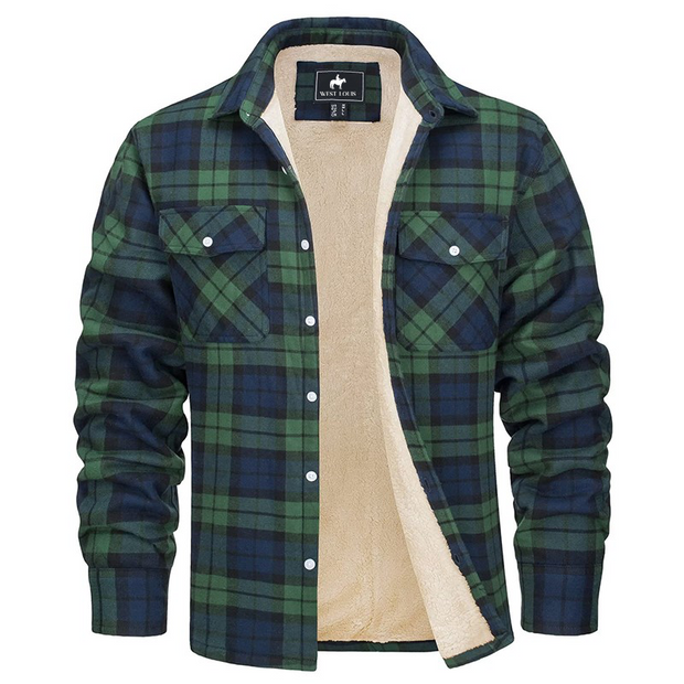 Fleece flannel jacket online