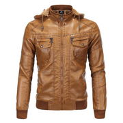 Angelo Ricci™ Luxury Fleece PU Leather Jacket