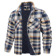 Angelo Ricci™ Autumn Cotton Quilted Lined Flannel Shirt Jacket