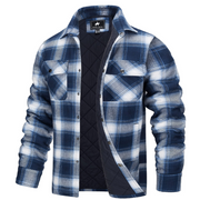 Angelo Ricci™ Autumn Cotton Quilted Lined Flannel Shirt Jacket