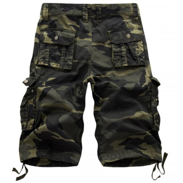 Angelo Ricci™ Military Camo Cargo Shorts