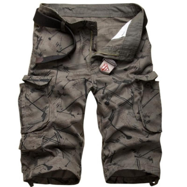 Angelo Ricci™ Cotton Camouflage Cargo Shorts