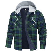 Angelo Ricci™ Lumberjack Cotton Flannel Hooded Jacket