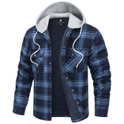 Angelo Ricci™ Lumberjack Cotton Flannel Hooded Jacket