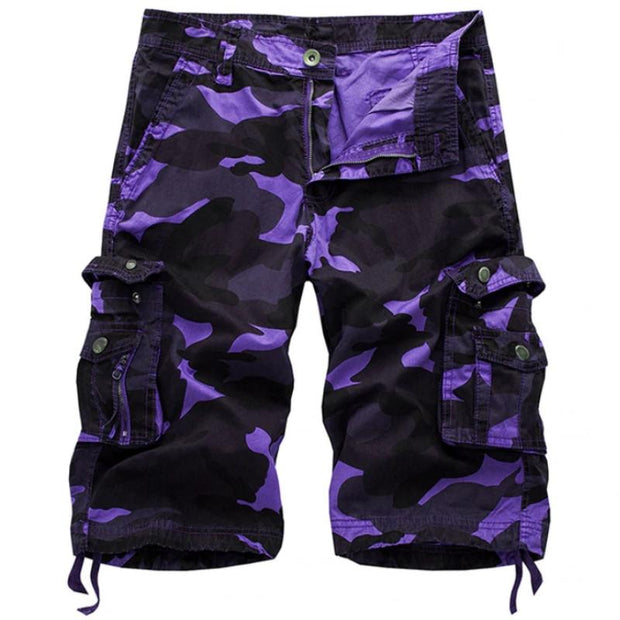 Angelo Ricci™ Military Camo Cargo Shorts