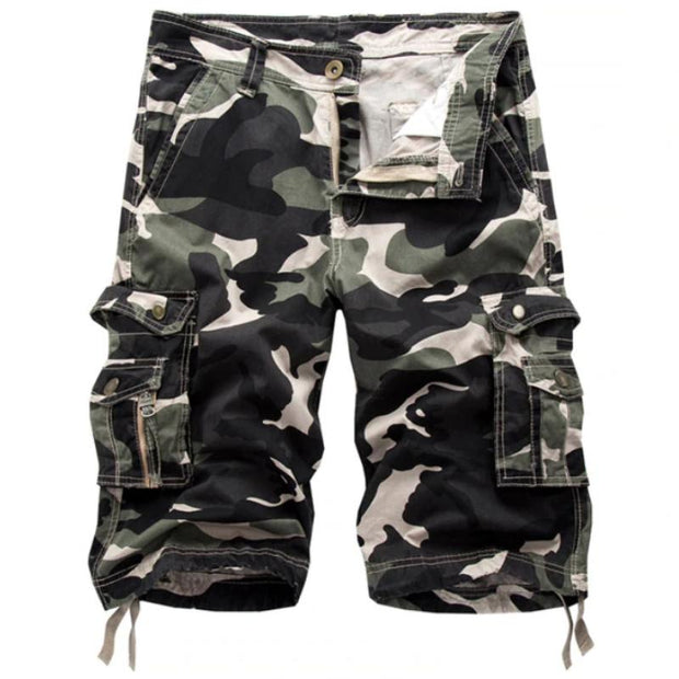 Angelo Ricci™ Military Camo Cargo Shorts