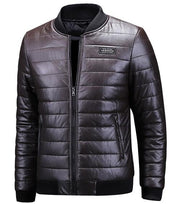 Angelo Ricci™ Designer Winter Warm Leather Jacket