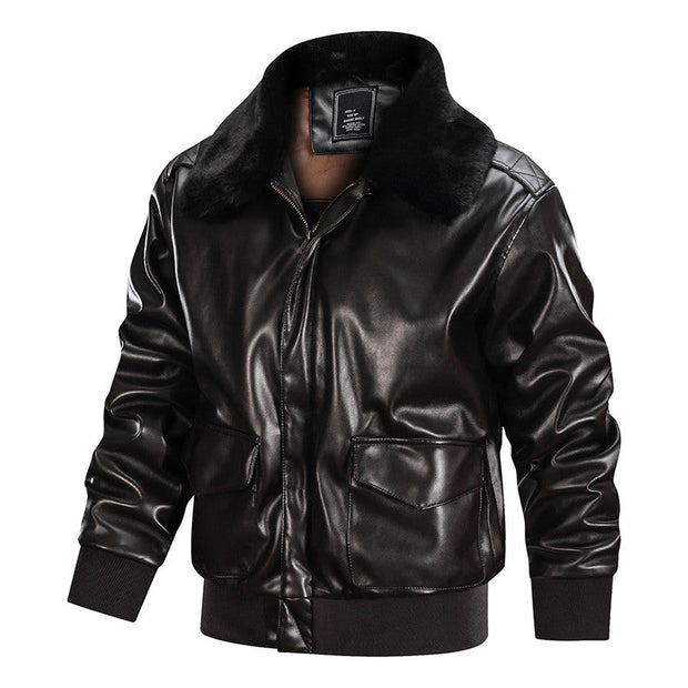 Angelo Ricci™ American Soft Air Force Pilot Leather Jacket