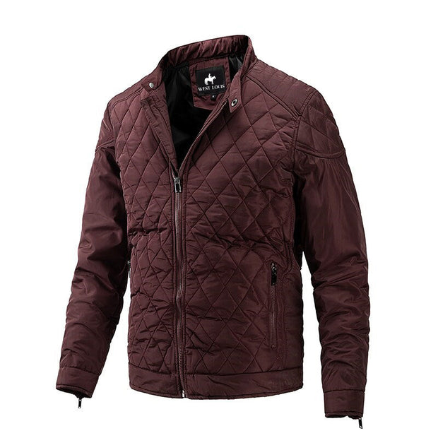 Angelo Ricci™ Solid Windproof Outwear Bomber Jacket