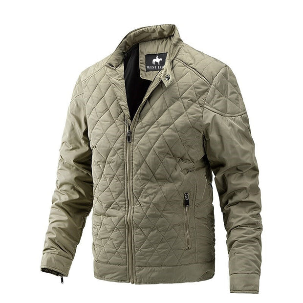 Angelo Ricci™ Solid Windproof Outwear Bomber Jacket