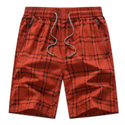 Angelo Ricci™ Bermuda Elastic Waist Plaid Shorts