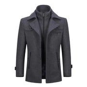 Angelo Ricci™ Double Collar Single Breasted Coat