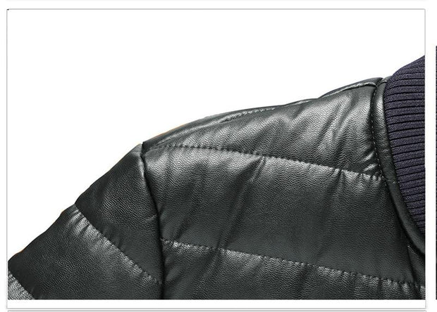 Angelo Ricci™ Designer Winter Warm Leather Jacket